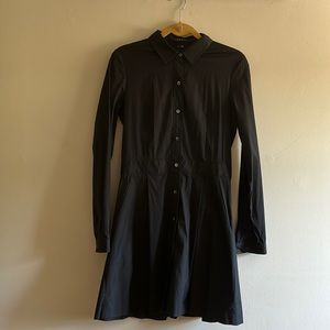 Theory Shirt Dress, Black, Size 8
